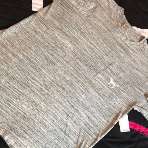 VS PINK💕BLING DOG LOVE PINK LOGO OVERSIZED TEE M - Picture 5 of 5